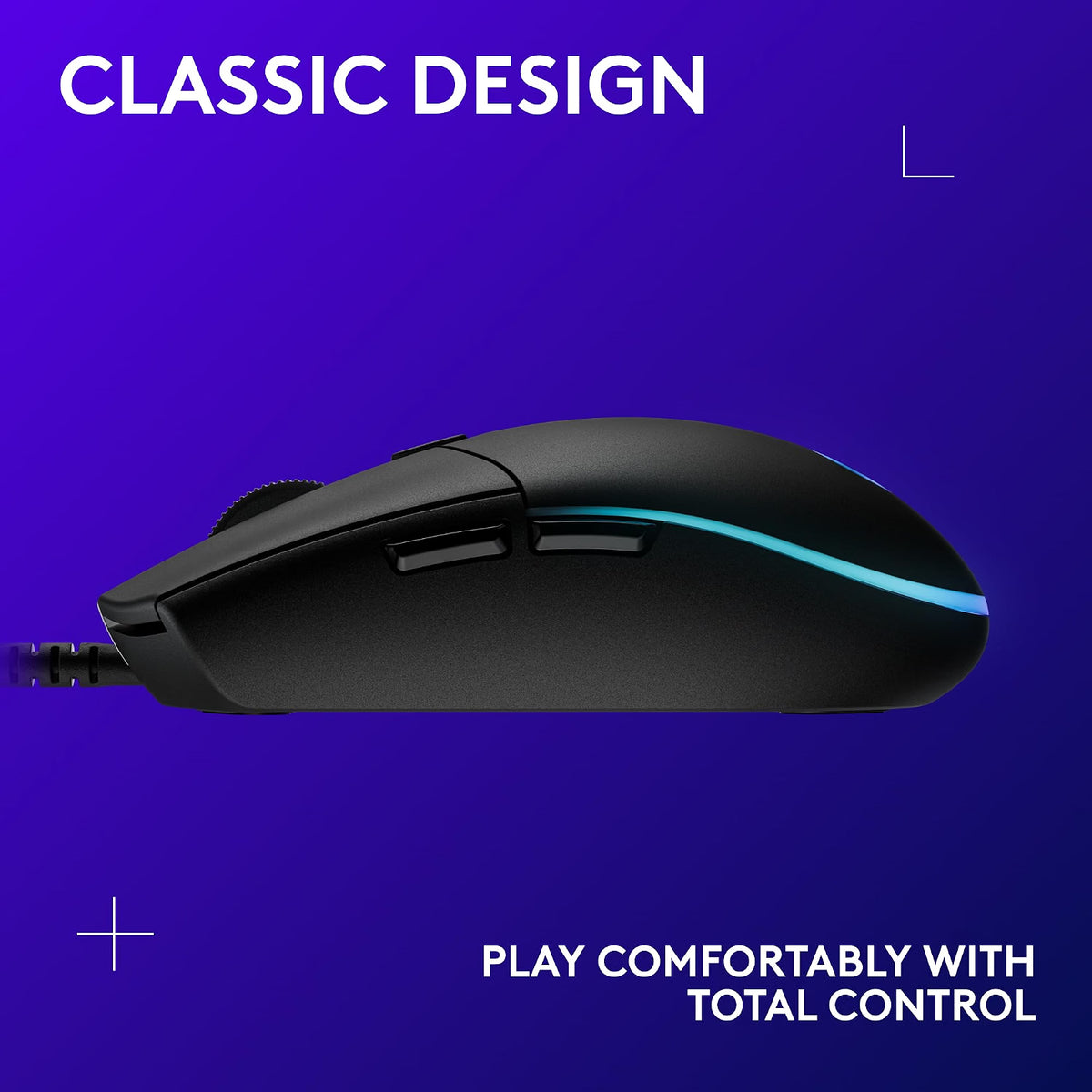 Mouse Gamer Logitech G203 LightSync Black Edition
