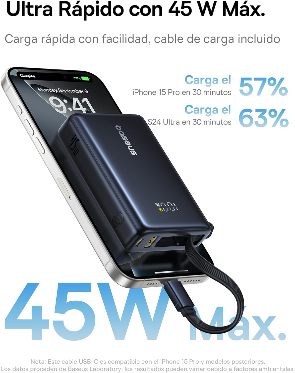 Powerbank Baseus PicoGo 10.000 45W