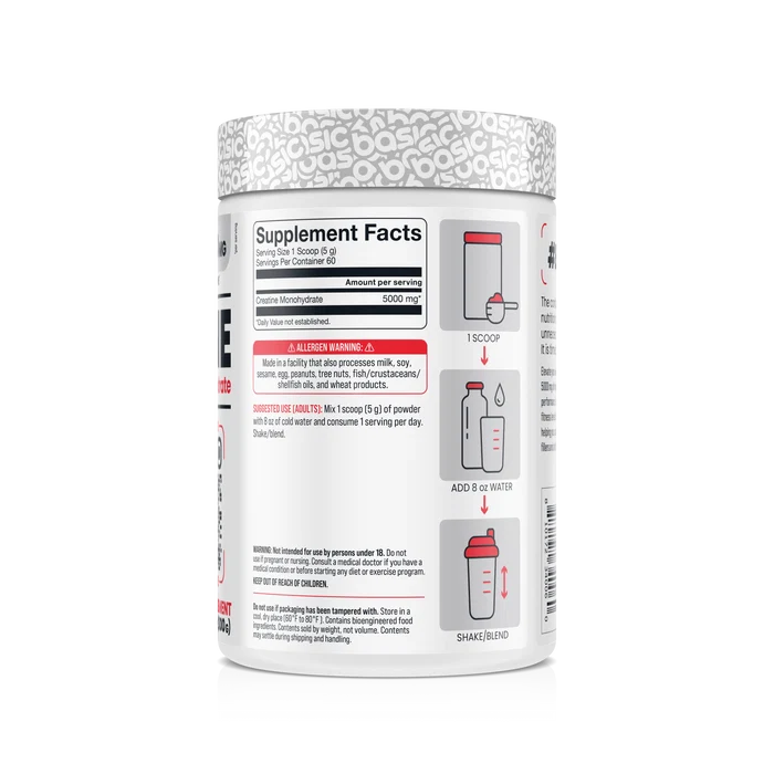 Creatina 300Grs 60 Servicios Basic Supplements