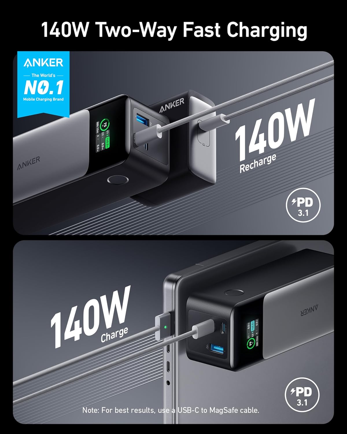 Powerbank Anker 737 24.000 140W