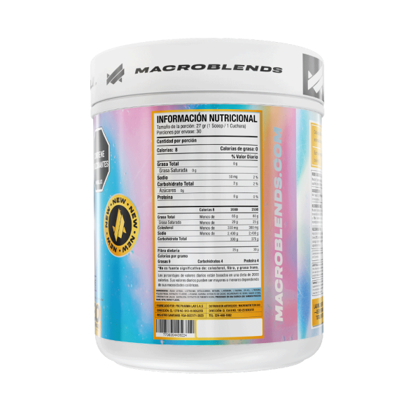 Rm Pre-Entreno Macroblends 30 Servicios
