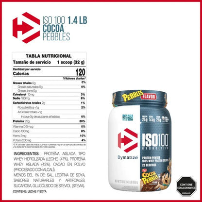 ISO 100 Hydrolized Dymatize Proteina 1,3 lb