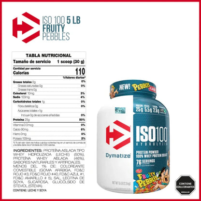ISO 100 Hydrolized Dymatize Proteina 5 lb
