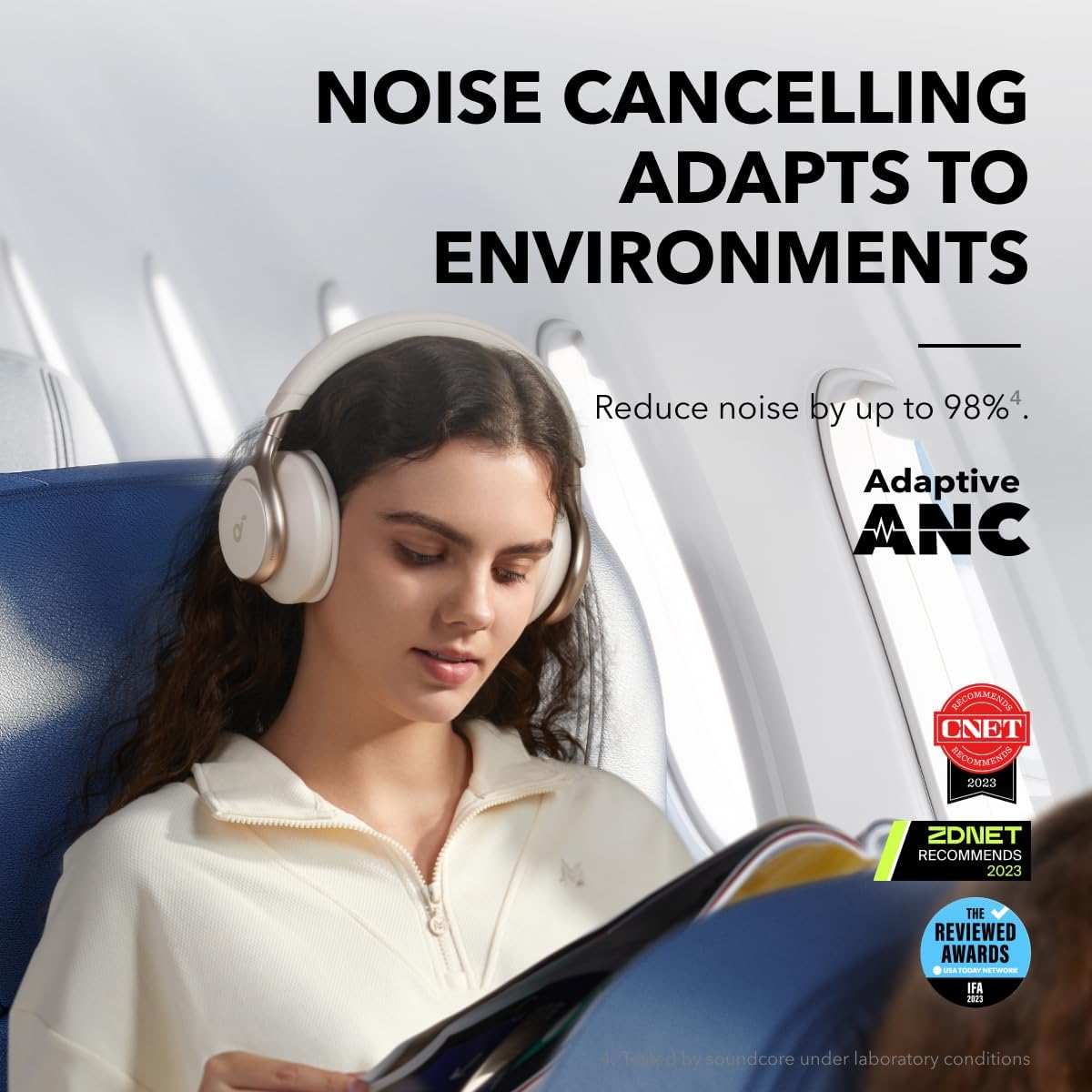 Audifonos Bluetooth Anker Soundcore Space One ANC Adaptativo