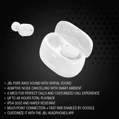 Audifonos Bluetooth In-ear JBL Tune Buds 2 12+36h