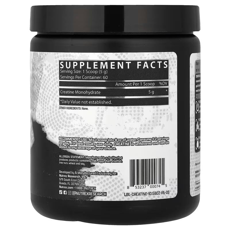 Creatina 300Grs 60 Servicios Nutrex