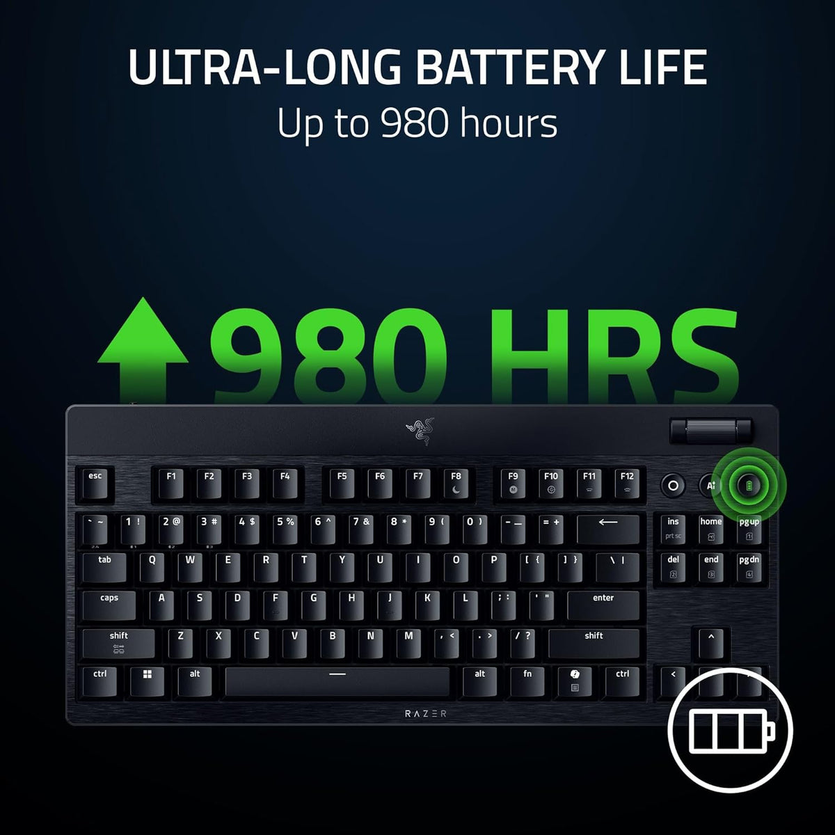 Teclado Razer Blackwidow V4 TKL Hyperspeed Yellow Switch