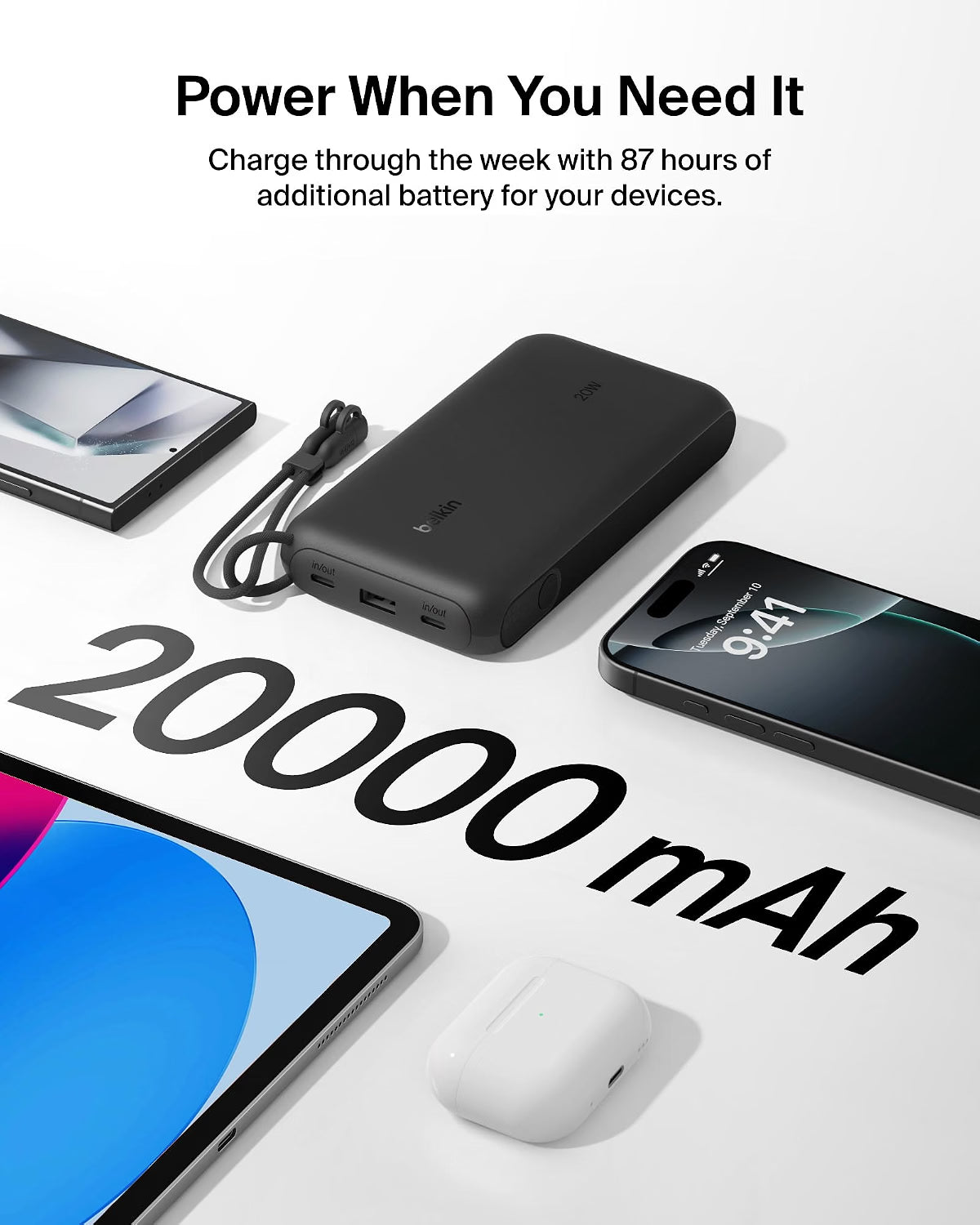 Powerbank Belkin BoostCharge 20.000 20W