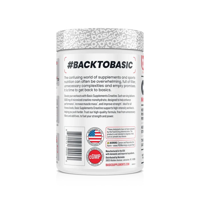 Creatina 300Grs 60 Servicios Basic Supplements