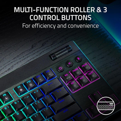 Teclado Razer Blackwidow V4 TKL Hyperspeed Yellow Switch
