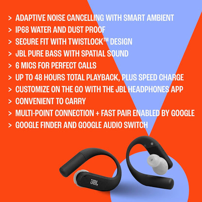 Audifonos Bluetooth In-ear JBL Endurance Peak 4 12+36h