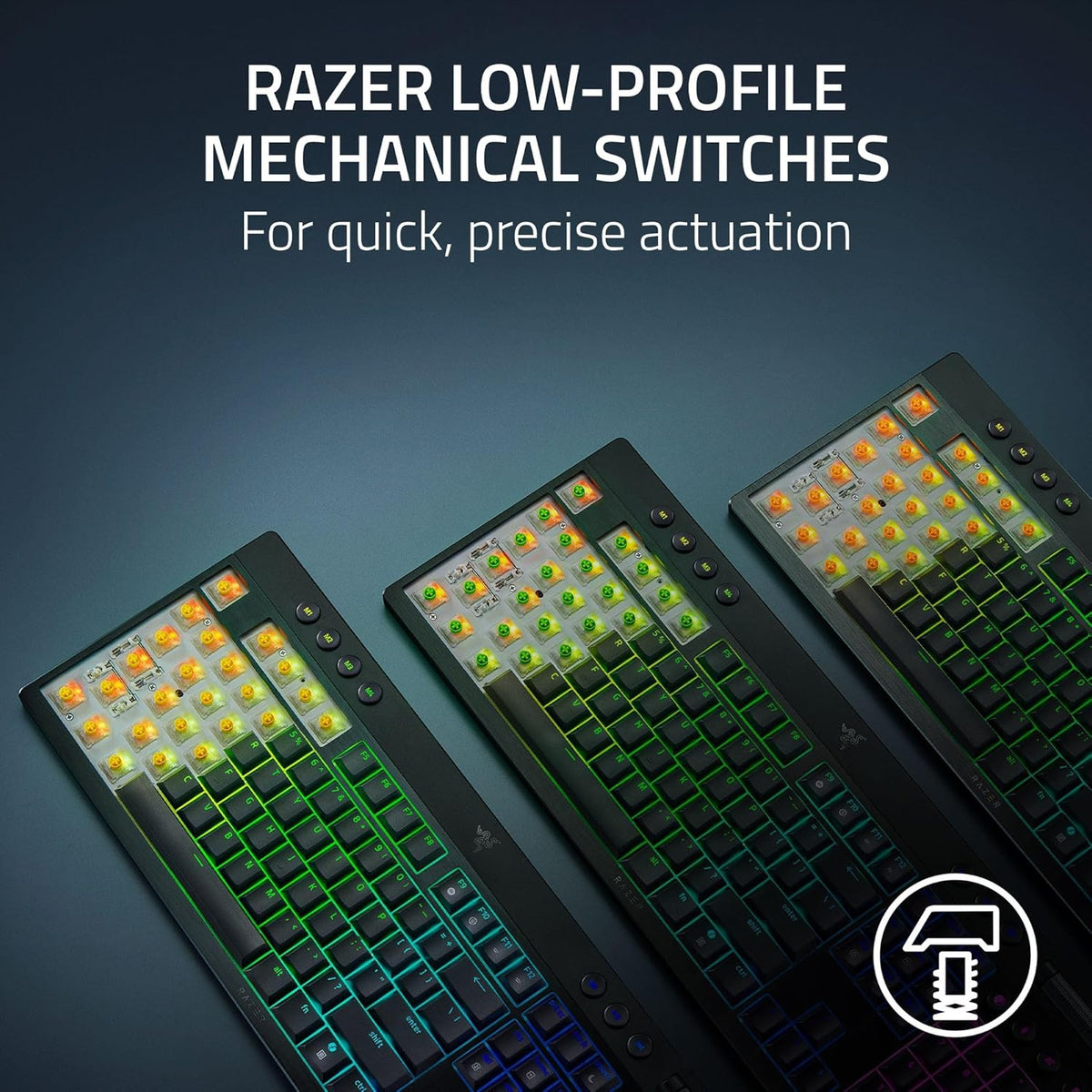 Teclado Razer Blackwidow V4 TKL Hyperspeed Yellow Switch