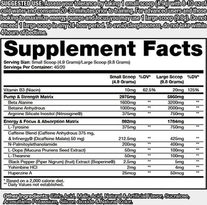 Venon Extreme 40 Servicios Dragon Pharma