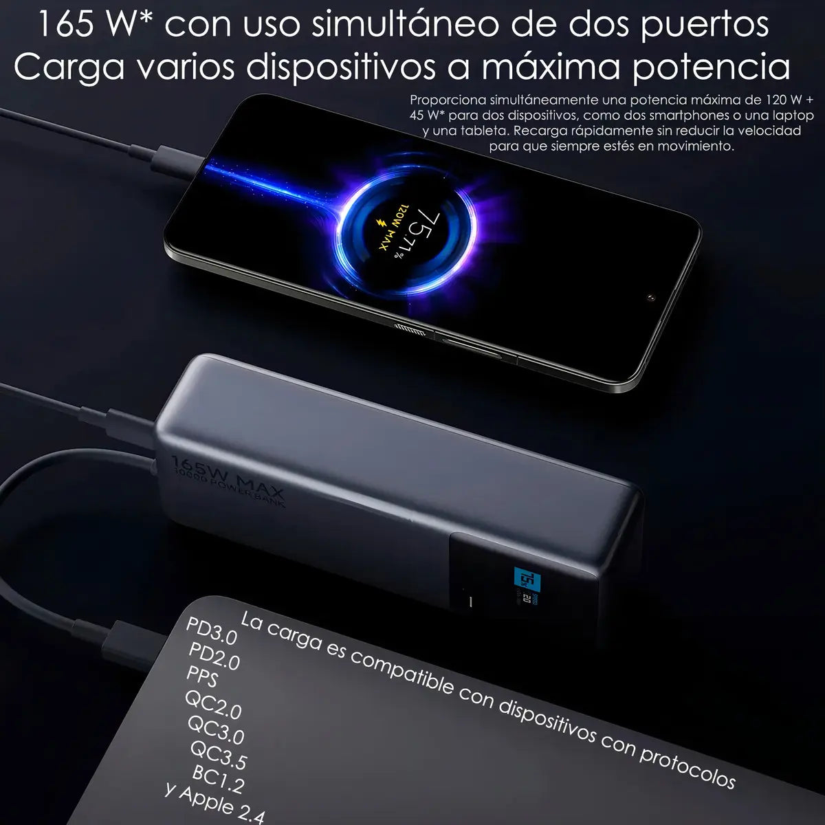 Powerbank Xiaomi 10.000 165W