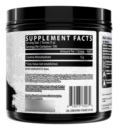 Creatina 500Grs 100 Servicios Nutrex