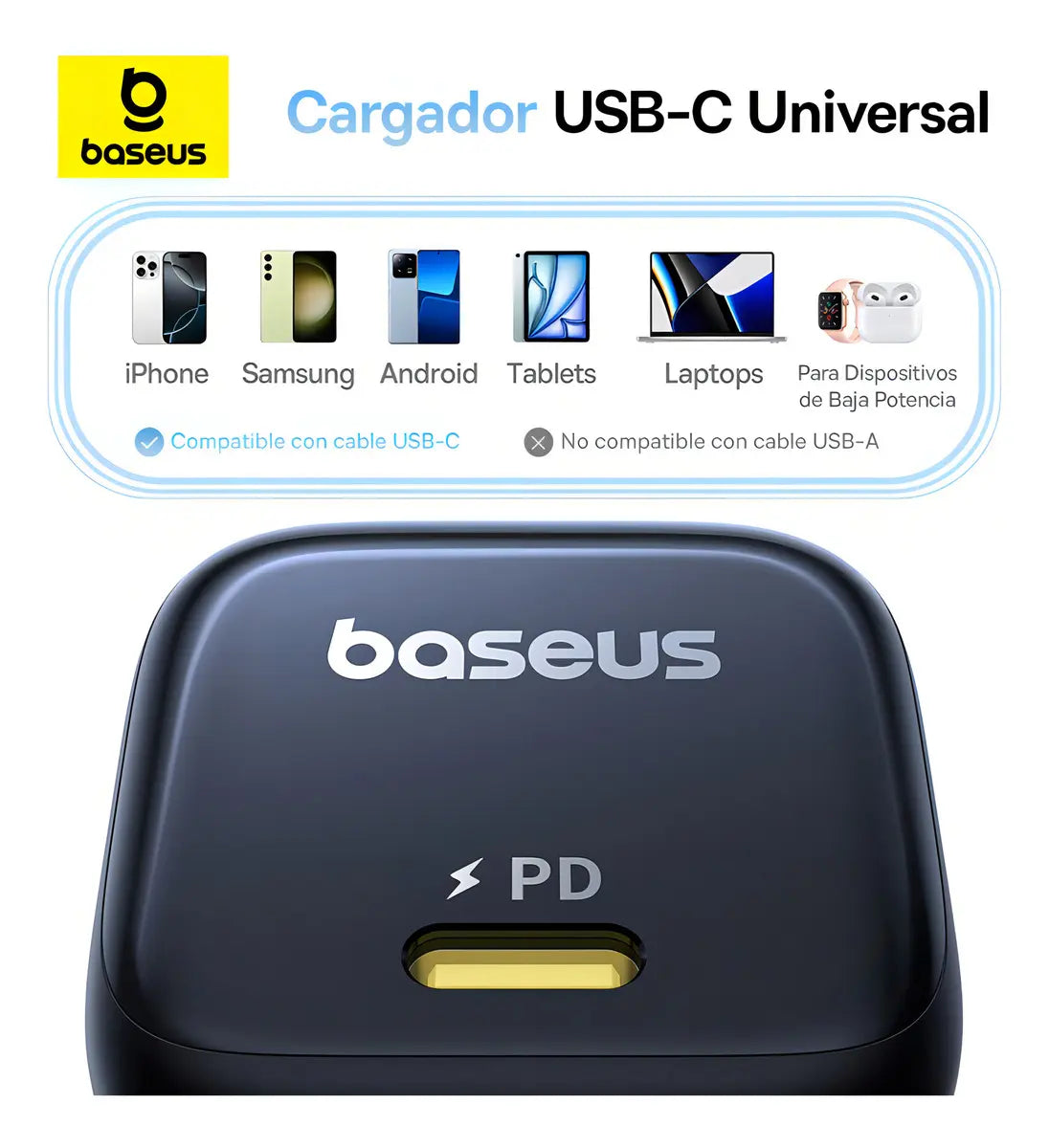 Cargador Tipo C 45w Baseus PicoGo