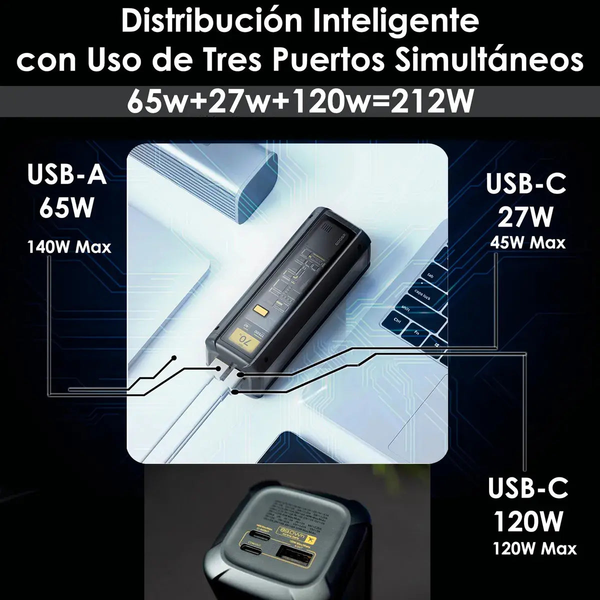 Powerbank Xiaomi Hypercharge 25000mah 212w Black Edition