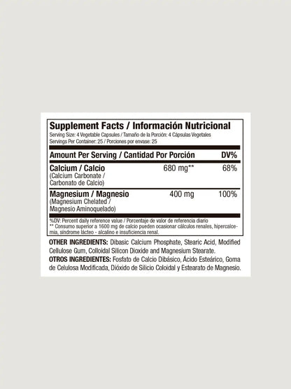 Magnesium Chelated Medical Green 400 mg 100 Capsulas
