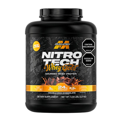 Nitro Tech 100% Whey Gold MuscleTech Proteina 5 lb