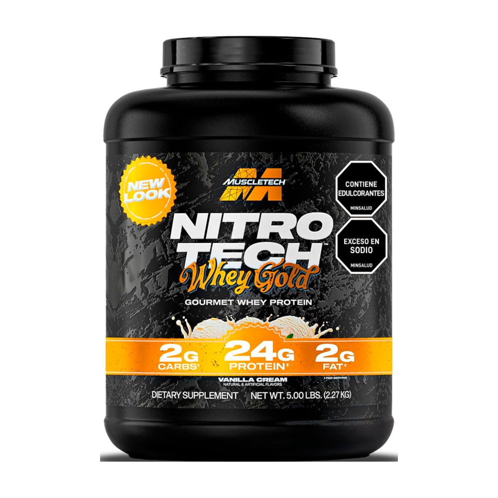 Nitro Tech 100% Whey Gold MuscleTech Proteina 5 lb
