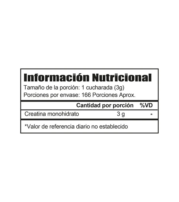 Creatina 500Grs 166 Servicios IMN Nutrition