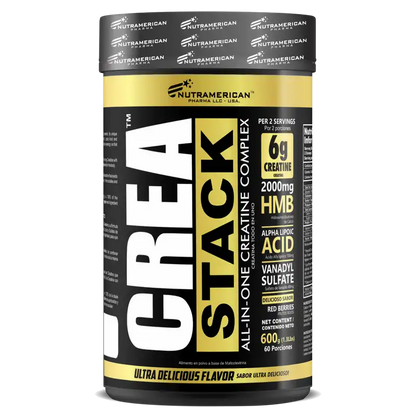 Creatina 600Grs 60 Servicios Crea Stack Nutramerican