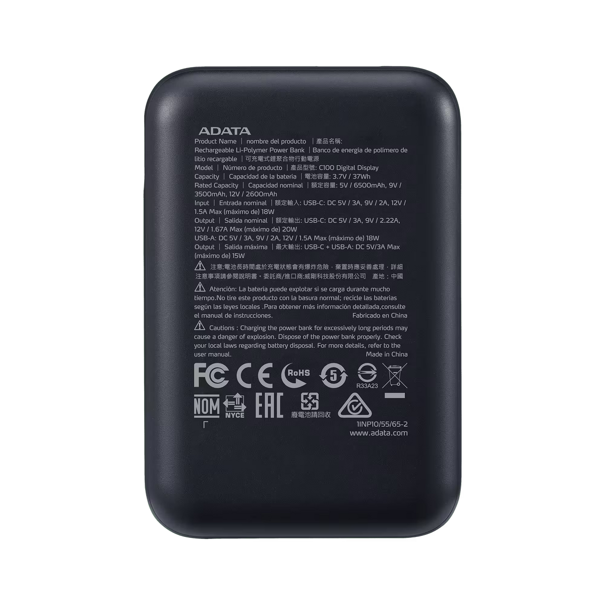 Powerbank Adata C100 10.000 20W