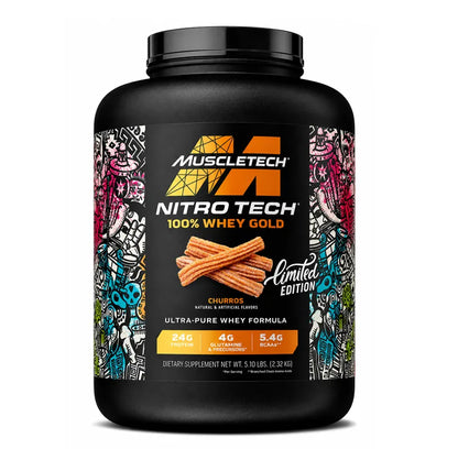 Nitro Tech 100% Whey Gold MuscleTech Proteina 5 lb