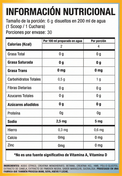 Creatina 180Grs 30 Servicios CR2 Macroblends