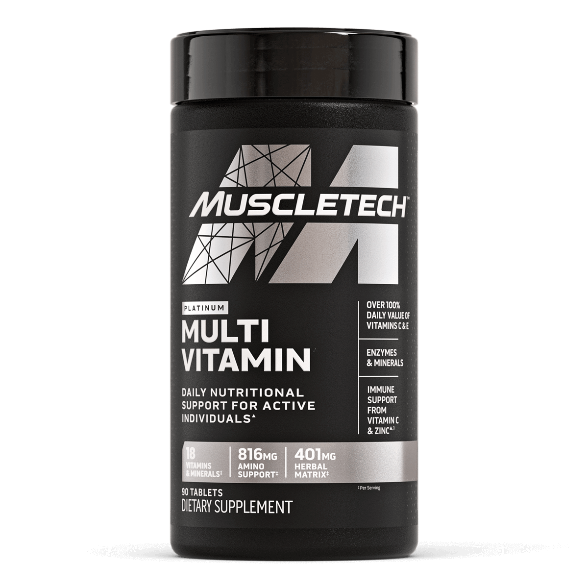 Platinum Multivitamin MuscleTech 90 Tabletas