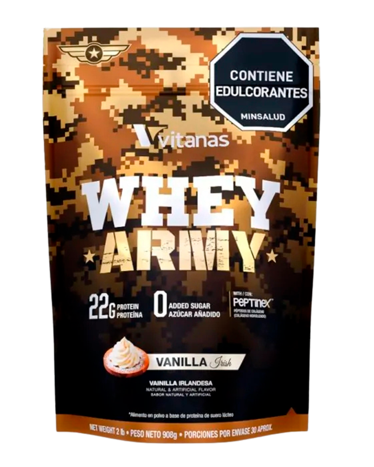 Whey Army 2Lbs 30 Servicios Vitanas